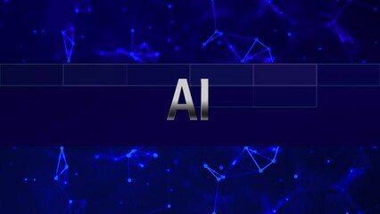 AI DIGITAL TEXT ANIMATION WITH DIGITAL BACKGROUND