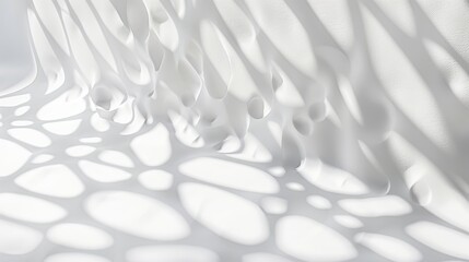 Wall Mural - Abstract Arabic shadow, white background, copy and text space, 16:9