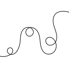Wall Mural - Squiggle line design element. vector. EPS 10
