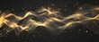 Abstract wavy line of light with a transparent background. Glittering dust of lights. Graphic concept for your design.