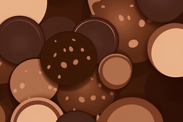 Wall Mural - chocolate seamless background made by midjourney