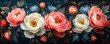 Flowers background for graphics use. Created with Ai