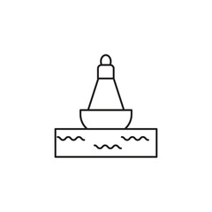 Wall Mural - sea buoy vector type icon