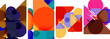 © antishock - Geometric elements abstract backgrounds for wallpaper, business card, cover, poster, banner, brochure, header, website