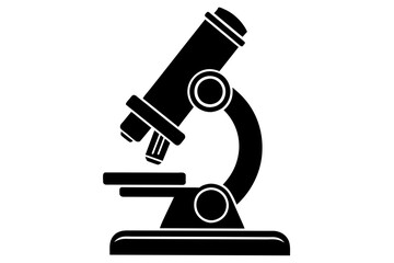 microscope silhouette vector illustration