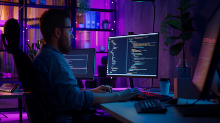software engineer working on computer 