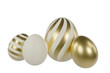 Gold Easter Egg 3D Illustration. Painted Egg for Easter day.