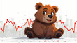 Cartoon image of bearish trade trend