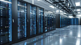 Fototapeta Na drzwi - Modern Data Center Infrastructure with Server Racks