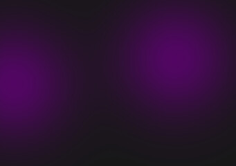 Wall Mural - Black and dark violet and purple smooth gradient abstract background image,Dark tone.Science or technology display concept. Metal or metallic color. spotlight in room or studio.Graphic illustration.