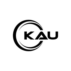 Wall Mural - KAU Letter Logo Design, Inspiration for a Unique Identity. Modern Elegance and Creative Design. Watermark Your Success with the Striking this Logo.