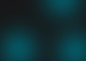 Wall Mural - Black and dark green or blue smooth gradient abstract background image,Dark tone.Science or technology display concept. Metal or metallic color. spotlight in room or studio.Graphic illustration.