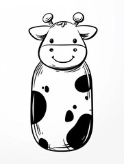 Poster - cartoon cow