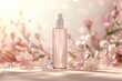 product ads with bottle banner ad for beauty products Cosmetics or skin care.