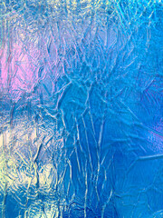 Wall Mural - Blue ice as an abstract background. Texture