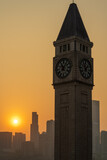 Fototapeta Sawanna - Chongqing Clock Tower in the sunset.
