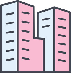 Sticker - Apartment Vector Icon