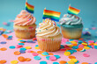 Rainbow cupcakes celebrate Pride