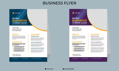 Sticker - Business flyer design, modern business flyer design, eye catching design, professional business flyer design