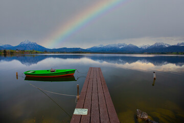 Poster - Hopfen am See, Hopfensee, Allgaeu Alps, Bavaria, Germany