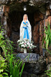 Close-up of Beautiful Statue of Our lady of grace virgin Mary located in the church, Thailand. selective focus.