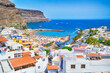 Spain Travel Ideas. Picturesque Scenic Landscape with Puerto de Mogan in Gran Canaria island in Spain