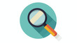 Search modern flat icon with long shadow  flat vector