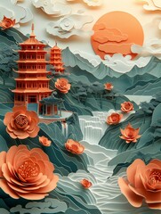 Wall Mural - chinese temple