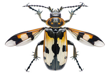 Wall Mural - Close up of beetle or bug Insect isolated on transparent png background, entomology collection, anatomy of insect concept.