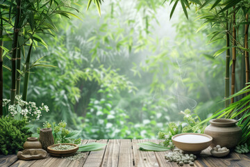 a fresh and beautiful green natural background