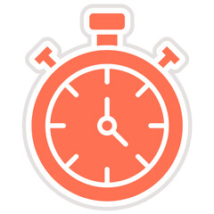 Poster - Stop watch Vector Icon Design Illustration