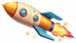 a rocket 3d 
