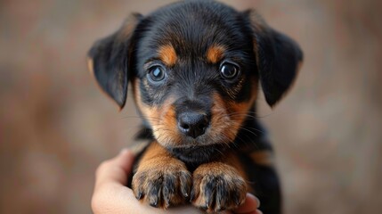 Wall Mural - portrait of a puppy