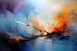 Galactic Dreams Unveiled, abstract landscape art