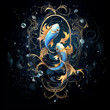 The illustration - zodiac sign in the modern style.