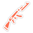 Police Gun Vector Icon Design Illustration