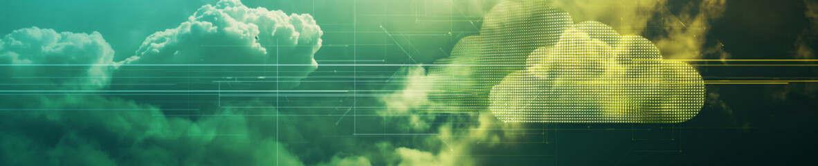 Abstract Futuristic Digital Technology Background