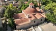 Antalya Mevlevihane Museum was opened in 2018. A photo of the museum taken with a drone.