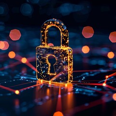 Wall Mural - ensure the safety of your digital assets by implementing robust cybersecurity measures to safeguard 