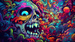 © MrJeans - colorful spychedelic style wallpaper, psychedelic style wallpapper colorful vibe, trippy wallpaper, tipping