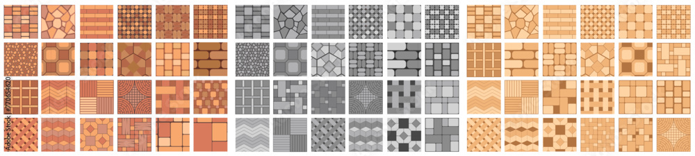 Stonecrete Pattern Map Floor stone pattern. Pavement tile of stone, bricks and concrete Stock ...