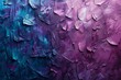 紫と青のパレットナイフの油絵（背景・抽象・グラデーション）