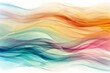パステルカラーの抽象的な水彩サイン波