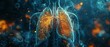 Radiant respiratory image, showcasing medical tech advancement