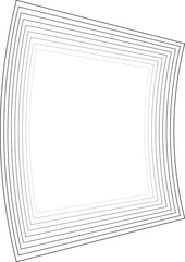 Square dynamic line shape. Gradient blend designs