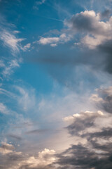 Wall Mural - blue sky with clouds