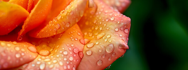 Poster - Pink Flower with Dropspink Flower with Drops