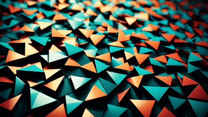 Design a geometric abstract background with equilateral triangles arranged in a tessellating accurate pattern