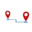 3D Realistic Location map pin gps pointer markers vector illustration for destination.