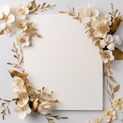 Sticker - frame with flowers